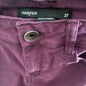 Maroon Harper Skinny Jeans